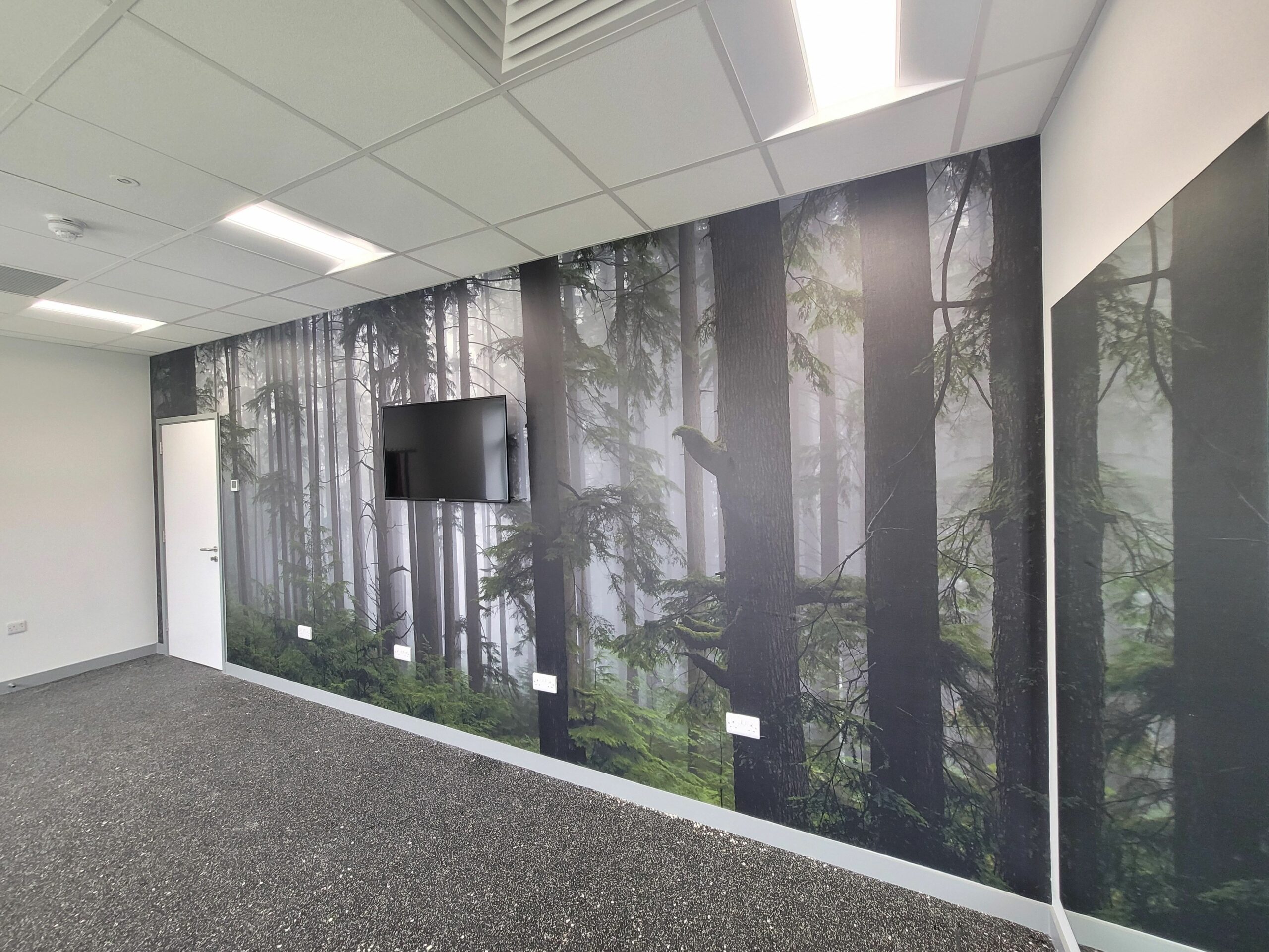 woodland area wall graphic